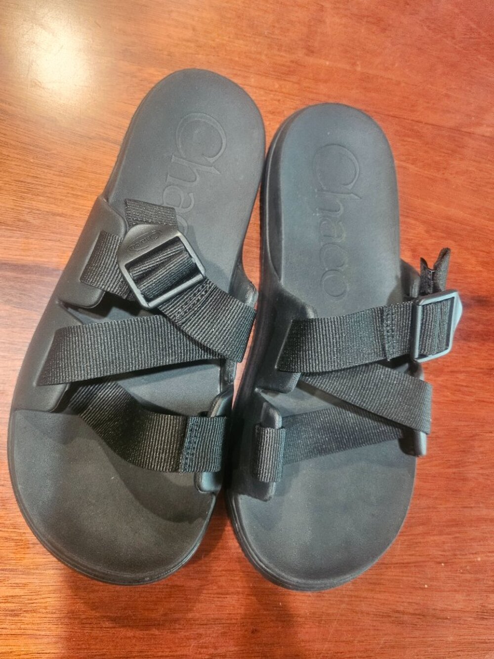 Chacos Chillos Black Slide Sandals Women's 10‎ Adjustable Comfort Beach Outdoors